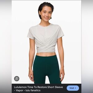 Lululemon Time to Restore Short Sleeve vapor